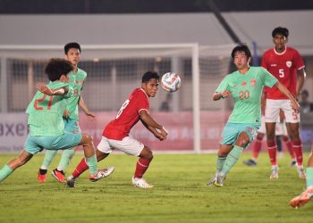 Penampilan Timnas U-20 disebut tim pelatih belum memuaskan saat ditahan imbang 1-1 Tiongkok pada laga uji coba internasional di Stadion Madya, Jakarta, Jumat (22/3/2024) malam. (fornews.co/ist)