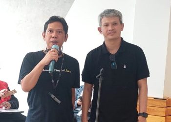 Paslon Edy Can dan Asep Saefullah (ESA), saat pemaparan visi dan misi yang digelar hybrid, Minggu (21/4/2024). (fornews.co/ist)