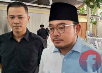 Bacawawako Palembang dan Ketua DPC Partai Gerindra Kota Palembang, Prima Salam. (fornews.co/Sidratul Muntaha)