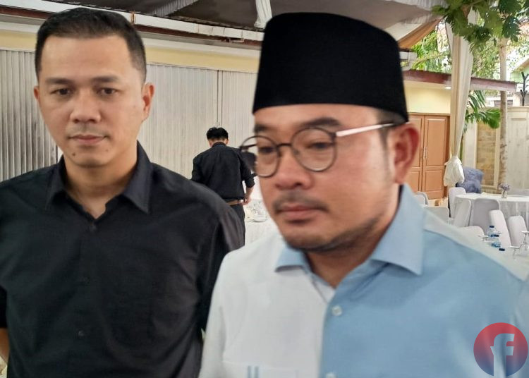 Bacawawako Palembang dan Ketua DPC Partai Gerindra Kota Palembang, Prima Salam. (fornews.co/Sidratul Muntaha)