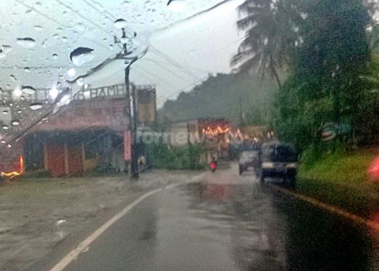 SUASANA jeda hujan lebat di kawasan wisata Bukit Bintang, Pathuk, Gunung Kidul, Jogja. (foto fornews.co)