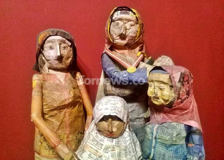 ILUSTRASI karya  Navisha di Telitu Art Space. (foto fornews.co/adam)