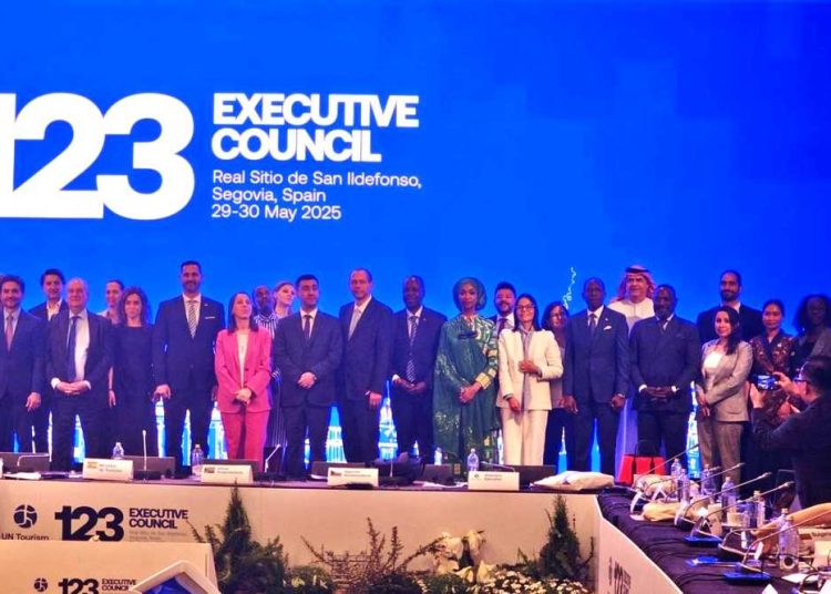 WAKIL Menteri Pariwisata Ni Luh Puspa saat menghadiri Executive Council Meeting ke-123 di Segovia, Spanyol, Jum'at (30/5/2025). (foto fornews.co/kemenpar)
