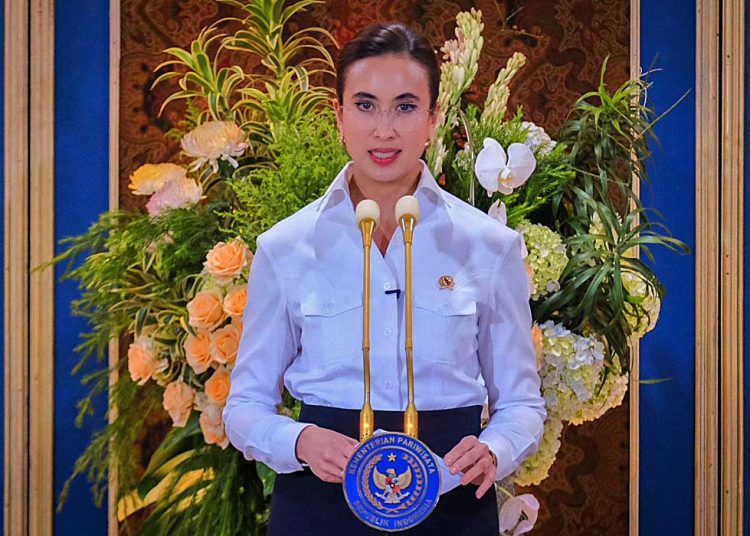 MENTERI Pariwisata, Widiyanti Putri Wardhana. (foto fornews.co/kemenpar ri)