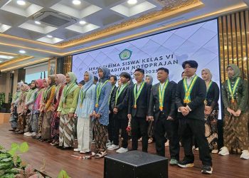 PARA siswa-siswi SD Muhammadiyah Notoprajan berprestasi di SM Tower Malioboro, Selasa, 3 Juni 2025. (foto fornews.co/suara muhammadiyah)