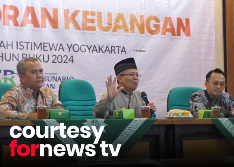 AGENDA Entry Meeting Audit Laporan Keuangan LazisMu Wilayah DIY di Gedung PWM DIY pada Senin pagi, 14 Juli 2025, melibatkan Jojo Sunarjo dan Rekan, untuk mengaudit pengelolaan keuangan selama tahun 2024. (foto fornews.co/fornews tv/adam)