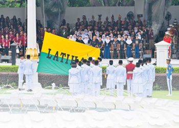GLADI BERSIH rangkaian Upacara Kemerdekaan Republik Indonesia ke-80 di Istana Mereka, Jakarta. (foto fornews.co/bpmi setpres/laily rachev)