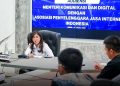 MENKOMDIGI Meutya Hafid saat audiensi dengan APJII di Kantor Komdigi, Jakarta Pusat, Senin, 27 Oktober 2025. (foto fornews.co/ardi w/komdigi)