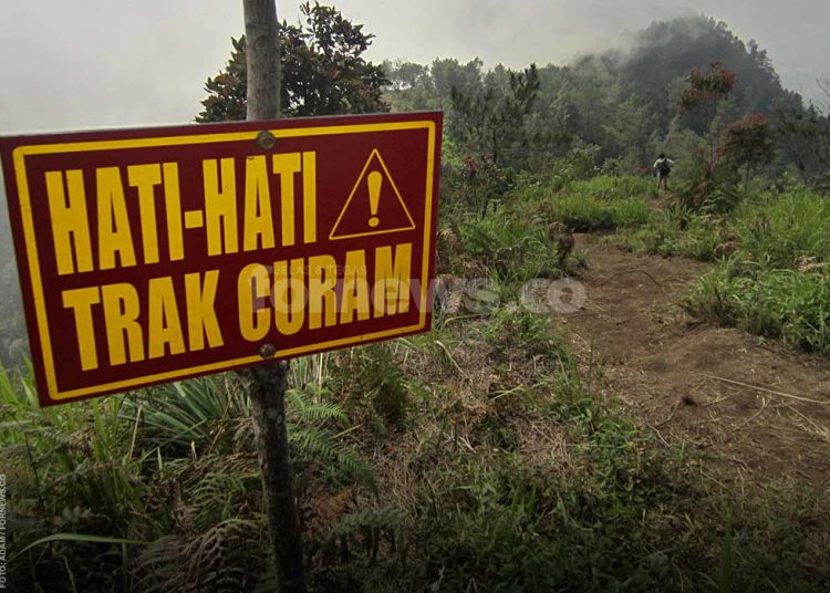 JALUR pendakian Gunung Telamaya di perbatasan Semarang - Magelang, Jawa Tengah. (foto fornews.co/adam)