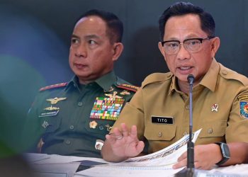 Mendagri, Tito Karnavian saat memberi keterangan pers di Posko Terpadu Pangkalan TNI AU Halim Perdanakusuma, Jakarta (Senin/29/2025). (fornews.co/Foto: BPMI Setpres)