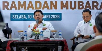 DIRJEN Bimas Islam Kemenag RI Abu Rokhmad dalam konferensi pers Joyful Ramadhan di Jakarta, Selasa, 10 Februari 2026. (foto fornews.co/kemenag ri)
