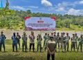 APEL Satgas Operasi Gabungan penertiban kawasan hutan bentang Seblat Taman Wisata Alam Seblat, Kabupaten Bengkulu Utara. (foto fornews.co/kemenhut)