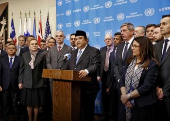 73 negara dan pengamat PBB menyatakan dukungan terhadap Joint Statement on the Safety and Security of Peacekeepers yang diprakarsai Indonesia. Pernyataan bersama itu dibacakan oleh Wakil Tetap RI untuk PBB, Umar Hadi, dalam forum terbuka di Markas Besar PBB pada 9 April 2026. (foto fornews.co/kemenlu)