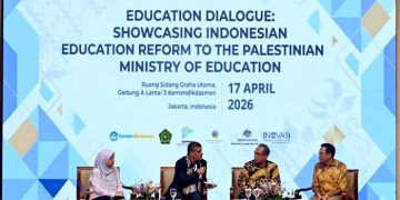 KEMENTERIAN Pendidikan Dasar dan Menengah (Kemendikdasmen) menyelenggarakan "Education Dialogue: Showcasing Indonesian Education Reform to Palestinian Ministry of Education" di Graha Utama, Gedung A, Kemendikdasmen, Jakarta pada Jum'at, 17 April, (foto fornews.co/irfan/kemendikdasmen)
