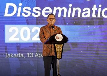 KEPALA Eksekutif Pengawas PPDP OJK, Ogi Prastomiyono, dalam forum PPDP Regulatory Dissemination Day 2026 di Jakarta pada Senin, 13 April. (foto fornews.co/)
