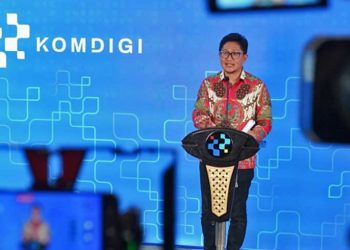 DIREKTUR Pengembangan Ekosistem Digital Sonny Hendra Sudaryana memberikan keterangan kepada awak media di Kantor Kementerian Komdigi, Jakarta Pusat, Selasa, 7 April 2026. (foto fornews.co/ardi widiyansah/komdigi)