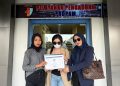 Tim Kuasa Hukum Korban SA, dari SHS Law Firm saat melaporkan okum polisi RSM ke SPKT Polda Sumsel, Selasa (19/5/2026). (fornews.co/foto: ist)