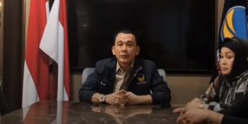 Sekretaris DPW Partai Nasdem Sumsel, Nopianto. (fornews.co/tangkap layar)