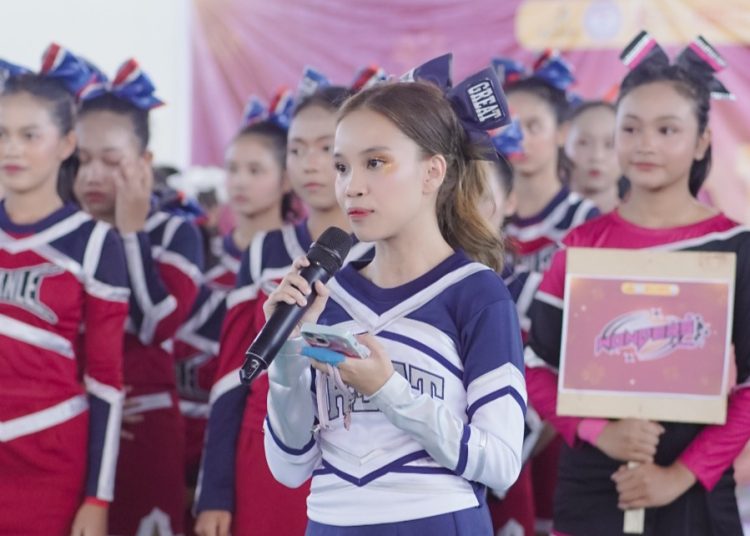 Atlet muda cheerleading saat mengikuti Indonesian Cheerleading Association (ICA) South Sumatera Regional Championship 2026, di Lapangan Tenis Indoor Pierre A Tendean Palembang, Minggu (21/6/2026) kemarin. (fornews.co/foto: ist)