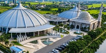 AUDITORIUM Berkemajuan senilai Rp235 miliar di Desa Saentis, Kecamatan Percut Sei Tuan, Kabupaten Deli Serdang. (foto fornews.co/muhammadiyah)
