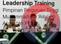 KETUA Umum Pimpinan Pusat Muhammadiyah, Haedar Nashir, dalam Leadership Training Perguruan Tinggi Muhammadiyah 'Aisyiyah (PTMA) di Prime UMY Hotel Convention & Dormitory, Jogja, pada Senin malam, 13 Juli 2026. (foto fornews.co/adam)