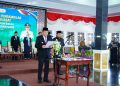 Bupati Muba, M Toha Tohet saat melantik dan mengambil sumpah jabatan pejabat di lingkungan Pemkab Muba, di Pendopoan Griya Bumi Serasan Sekate, Selasa (14/7/2026). (fornews.co/ist)
