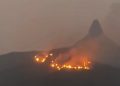 Kawasan hutan dan lahan di Bukit Serubuk di sekitar Bukit Serelo, di Desa Ulak Pandan Merapi, Kabupaten Lahat, terbakar, Minggu (23/8)2026). (fornews.co/tangkap layar)