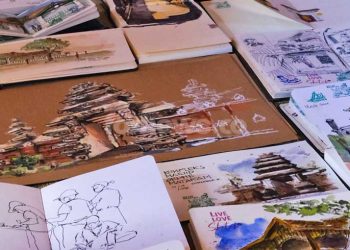 SKETSA karya para peserta tentang Kotagede yang digelar dua hari 8-9 Agustus 2026. (foto fornews.co/101 tugu jogja)
