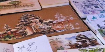 SKETSA karya para peserta tentang Kotagede yang digelar dua hari 8-9 Agustus 2026. (foto fornews.co/101 tugu jogja)