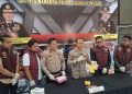 Kapolres Lubuklinggau AKBP Catur Erwin Setiawan saat memberikan keterangan kepada awak media pada konferensi pers di Mapolres Lubuklinggau, Selasa (22/9/2026). (fornews.co/ist)