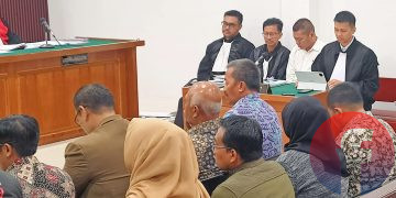 JPU Kejati Sumsel menghadirkan 9 saksi pada sidang perkara dugaan korupsi distribusi semen SMBR, di PN Palembang Kelas 1A Khusus, Kamis (01/10/2026). (fornews.co/foto: Sidratul Muntaha)