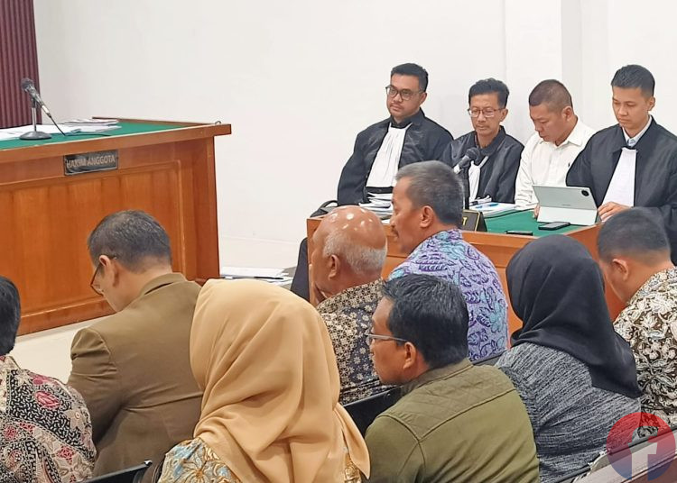 JPU Kejati Sumsel menghadirkan 9 saksi pada sidang perkara dugaan korupsi distribusi semen SMBR, di PN Palembang Kelas 1A Khusus, Kamis (01/10/2026). (fornews.co/foto: Sidratul Muntaha)