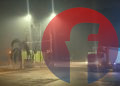 Kondisi kabut asap pekat dampak karhutla di Kota Palembang di pertigaan lampu merah Jalan Soekarno Hatta, Minggu (4/10/2026) malam. (fornews.co/foto: Sidratul Muntaha)