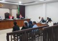 JPU Kejari OKU Timur menghadirkan enam saksi pada sidang kasus dugaan korupsi penyaluran KUR BSB Cabang Martapura, di PN Kelas 1A Khusus Palembang, Senin (26/10/2026). (fornews.co/ist)