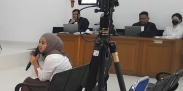 Majelis Hakim dan JPU KPK mendengarkan keterangan dari terdakwa Fika Nur Alawi, pada sidang PN Kelas 1A Khusus Palembang, Rabu (7/10/2026). (fornews.co/ist)