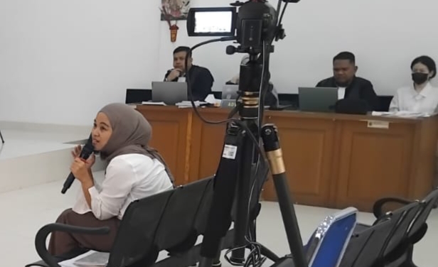 Majelis Hakim dan JPU KPK mendengarkan keterangan dari terdakwa Fika Nur Alawi, pada sidang PN Kelas 1A Khusus Palembang, Rabu (7/10/2026). (fornews.co/ist)