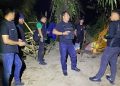 Tim gabungan Polres Muratara saat melakukan penggerebekan di Desa Tebing Tinggi, Kecamatan Nibung, pada Selasa (13/10/2026) malam. (fornews.co/ist)
