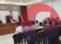 Sidang pertama kasus dugaan penyimpangan proyek infrastruktur di Kabupaten PALI, di PN Kelas 1A Khusus Palembang, Rabu (21/10/2026). (fornews.co/foto: Sidratul Muntaha)